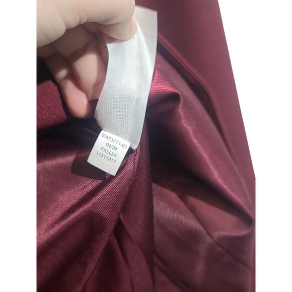 Banana Republic Factory Sculpted Stretch Blazer Burgundy 16 NWT - Picture 5 of 5